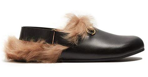 gucci fur clogs|gucci clogs for men.